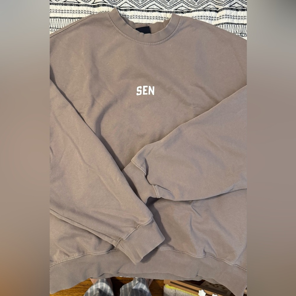 Men's Crewneck Sweatshirt in Taupe